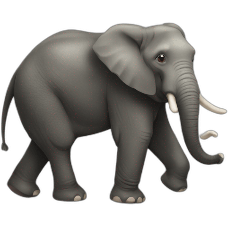 Castor sur éléphants  emoji