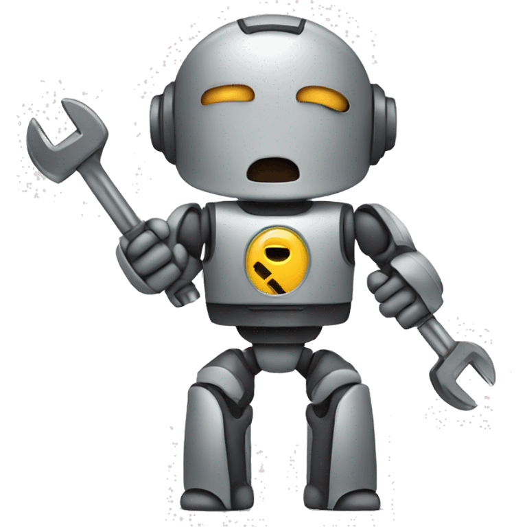 robot with wrench tool emoji