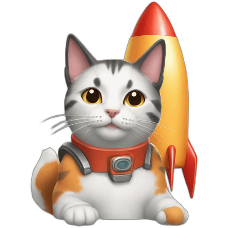 Rocket cat emoji