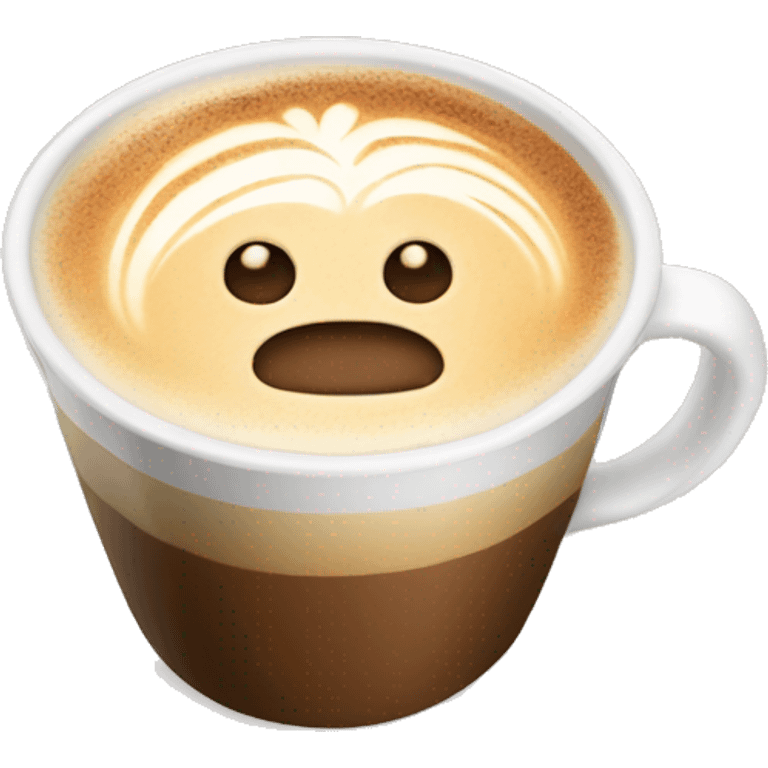 A beautiful coffee latte  emoji