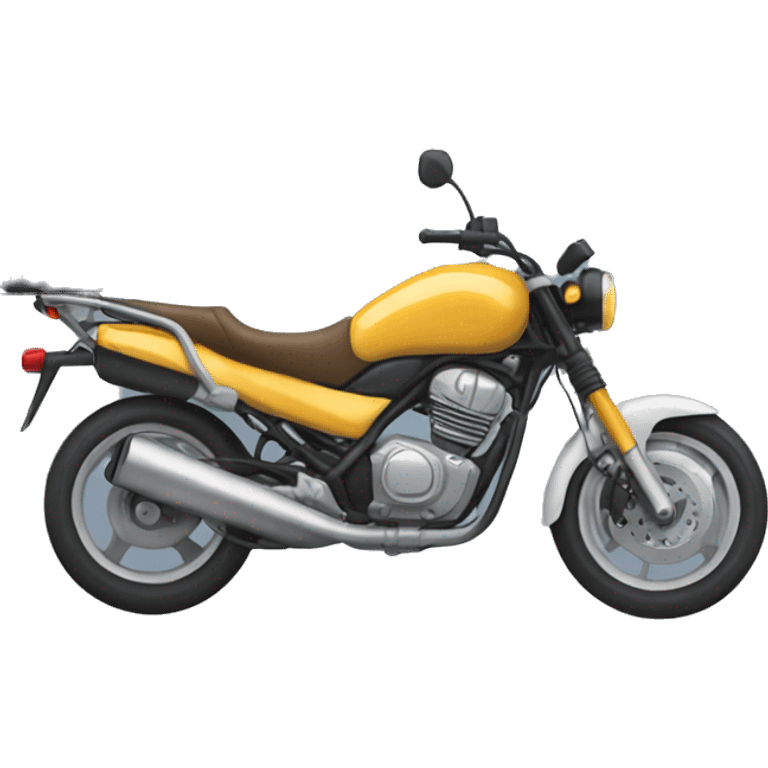 Una moto arriba de un camión emoji