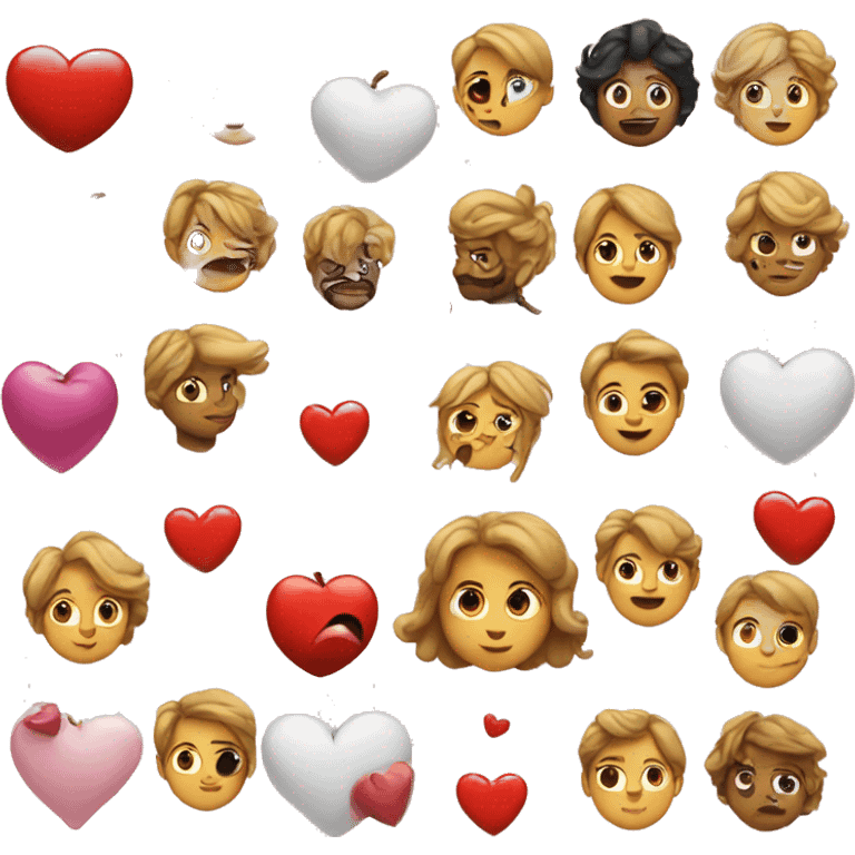 Different heart emojis just like the Apple ones  emoji