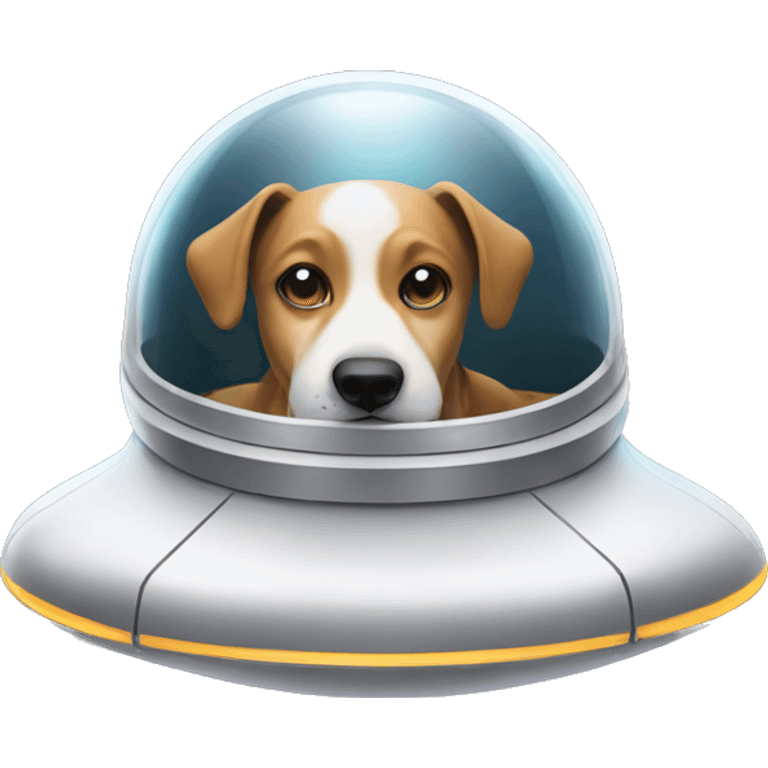 dog in a spaceship emoji