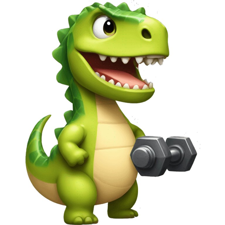 Fitness dinossaur emoji