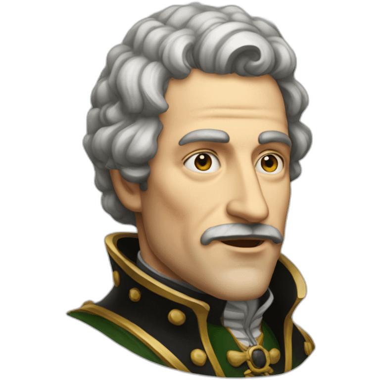 man with a protruding Habsburg jaw emoji