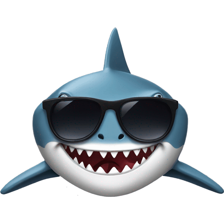 Shark with a sunglasses emoji