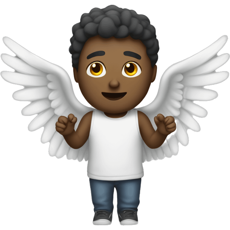 chill guy with angel wings emoji