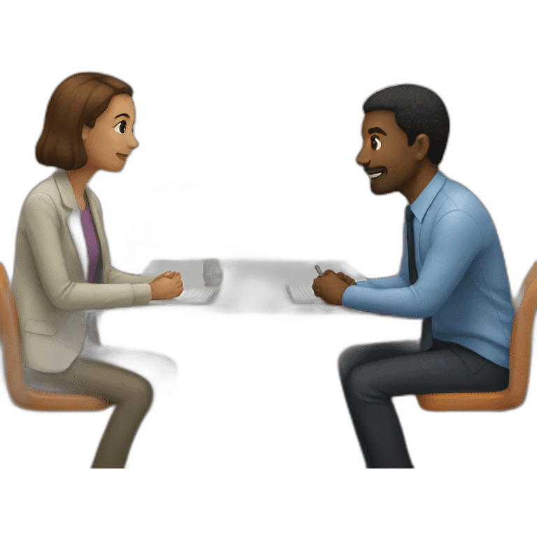 meeting of two people emoji