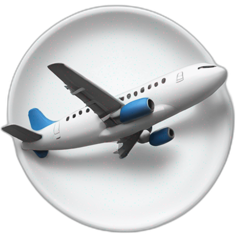 plane in a plate emoji