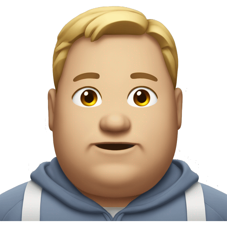 A very fat man emoji