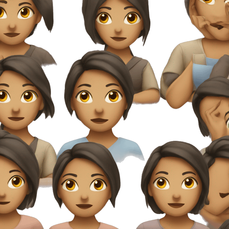 women sitting up  emoji