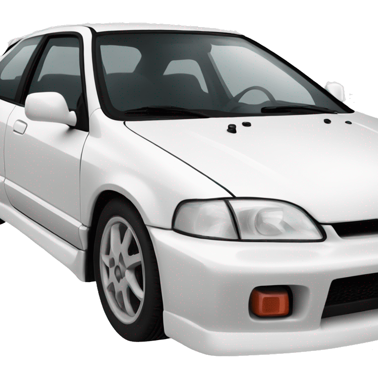 Honda Civic EG white hatchback emoji