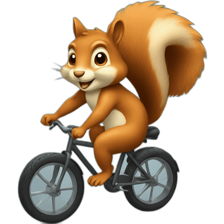 squirrel on bike emoji