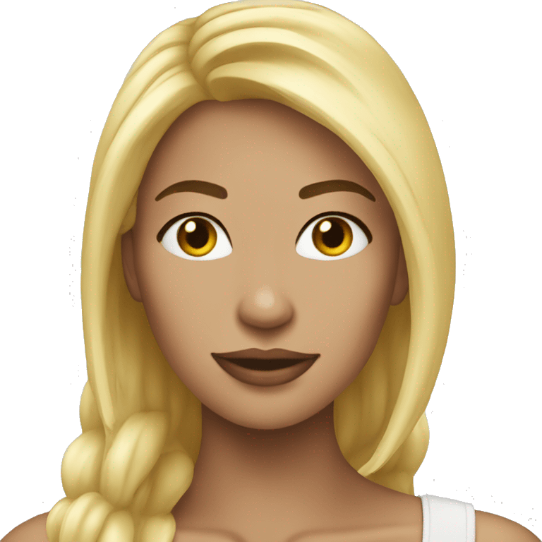 Woman blond hot emoji