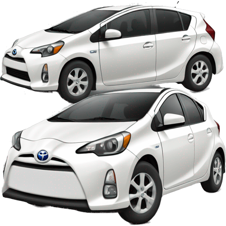 2016 white toyota Prius c emoji