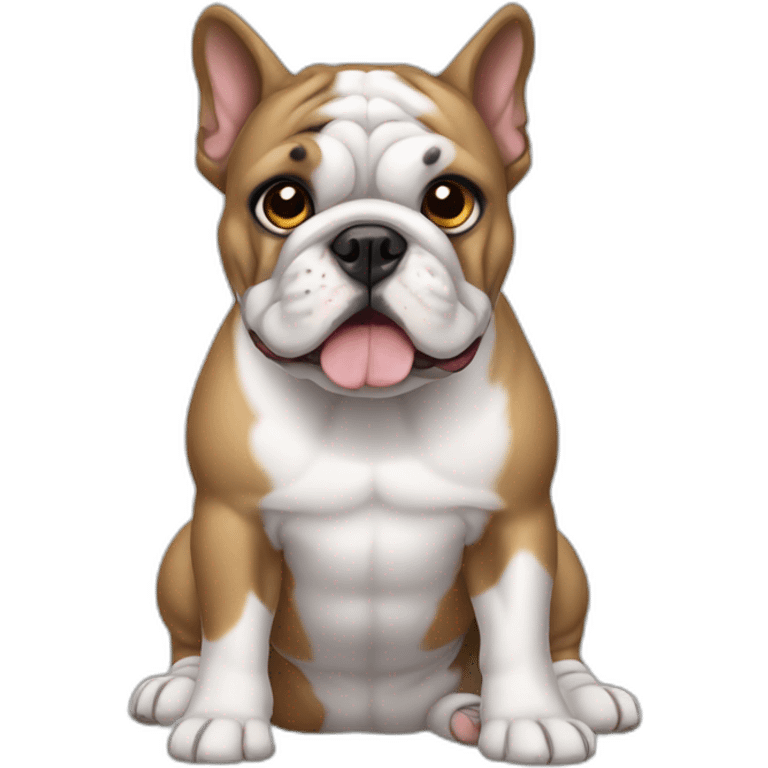 CACHORRO BULLDOG BRANCO emoji