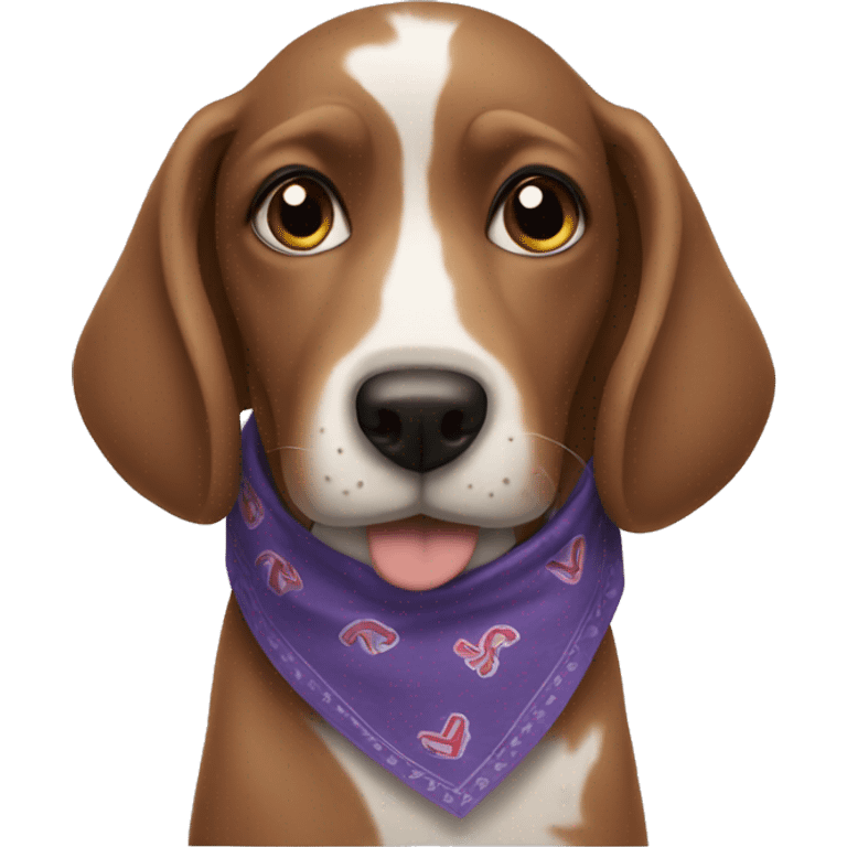 Dog with a bandanna  emoji