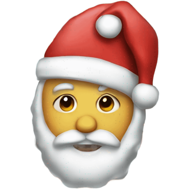 Santa with pimples emoji