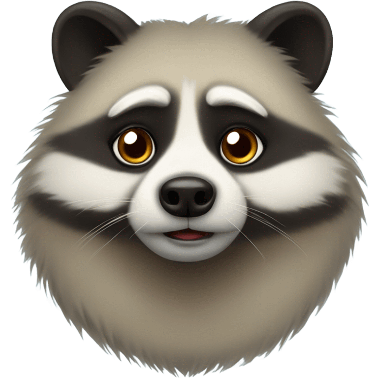 fat raccoon dog emoji