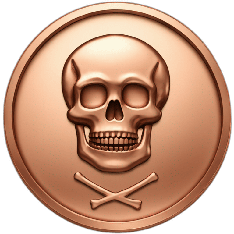 COIN copper with skull emoji