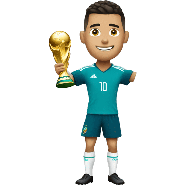 ronaldo lifting world cup emoji