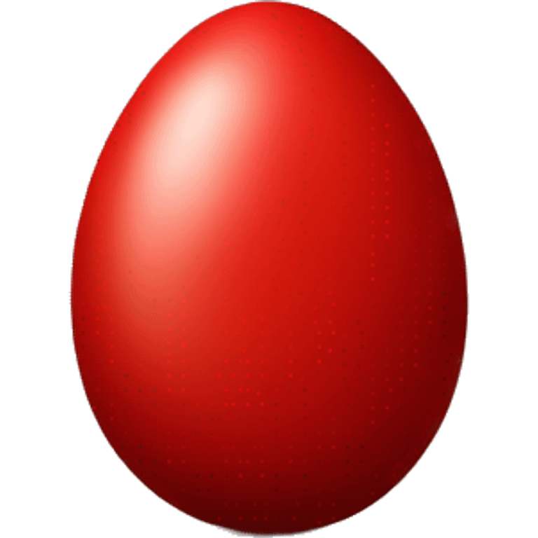 Christian Orthodox Easter red eggs emoji