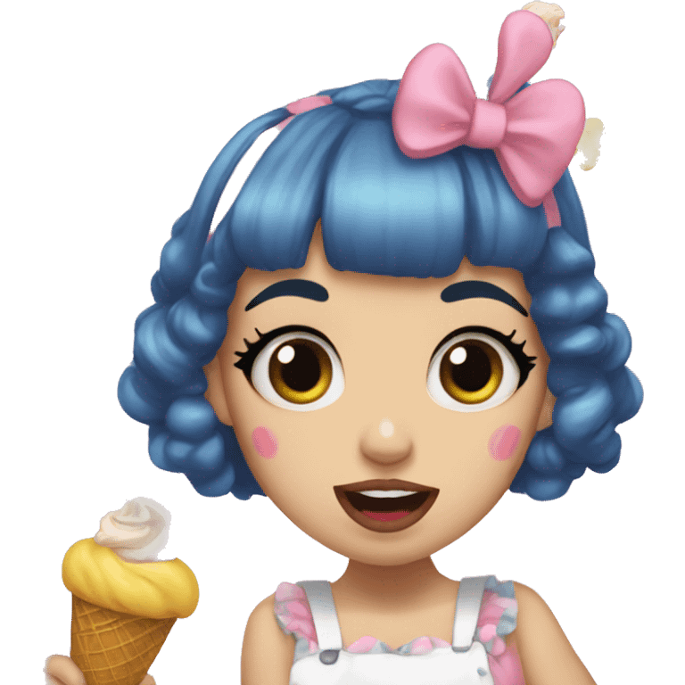 Melanie Martinez eat ice cream  emoji