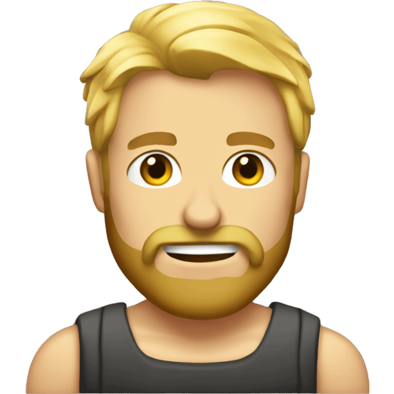 Macho blond man with beard emoji