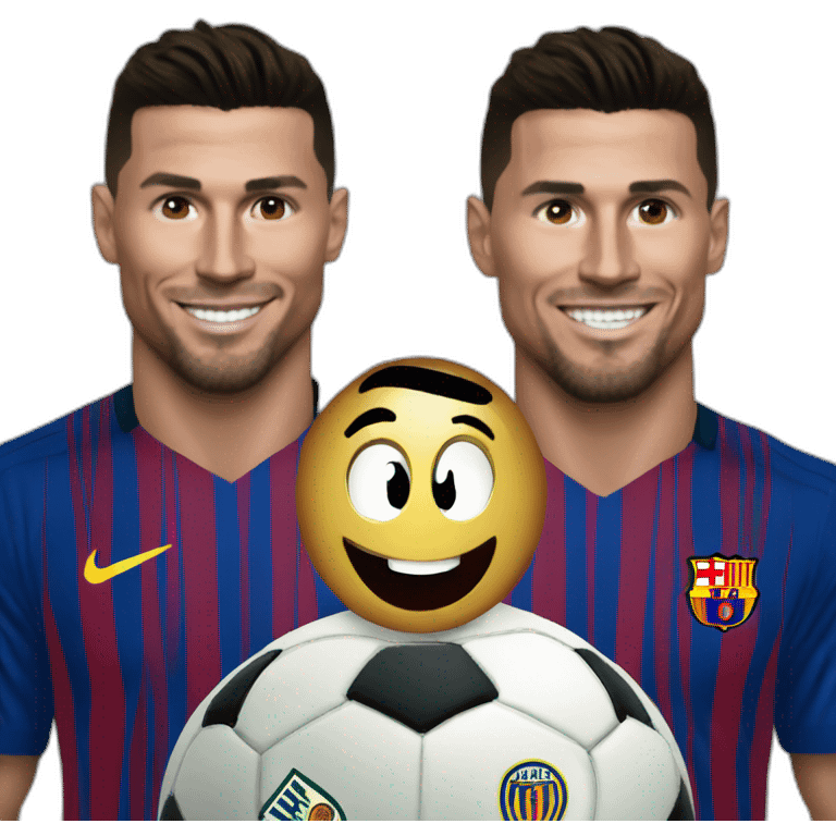 Ronaldo on messi emoji