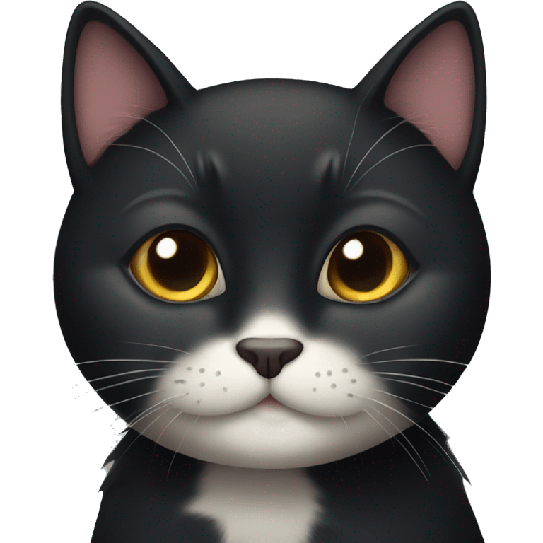 cuddly black cat emoji