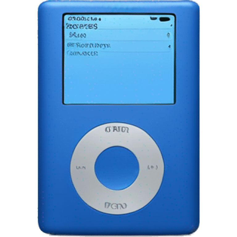 Ipod blue  emoji