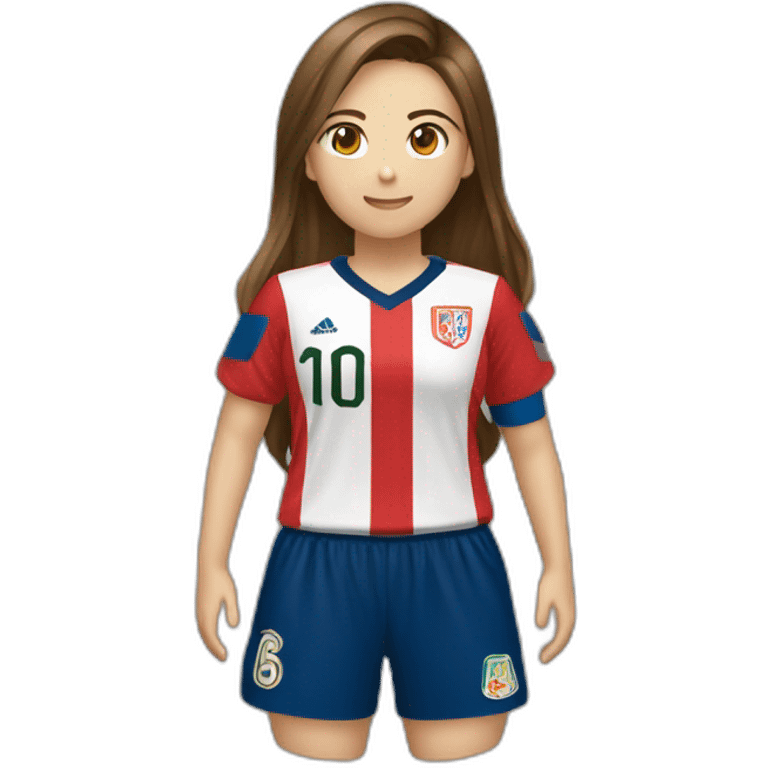 Hiroyo Kato（Female・Long Hair・Brown Hair・Soccer Player） emoji