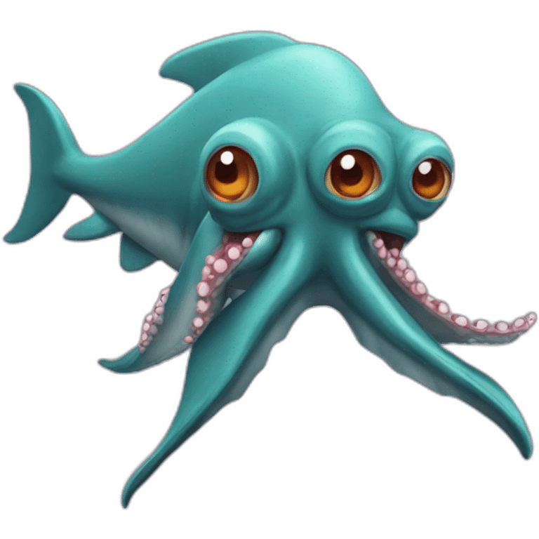 tiburón pulpo emoji