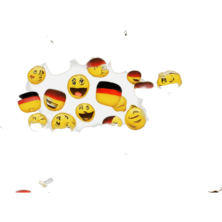 Germany flag with smileys  emoji