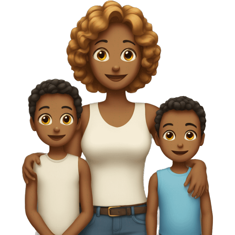 Mother -2 Sons emoji