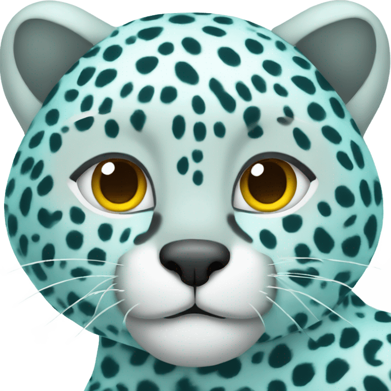 cyan cheetah  emoji