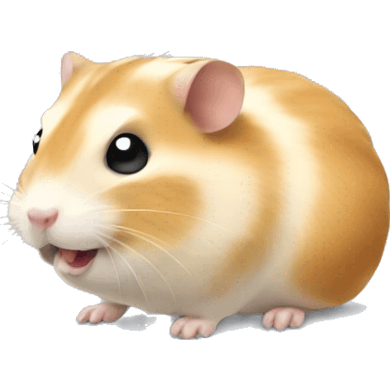 A hamster pooping emoji