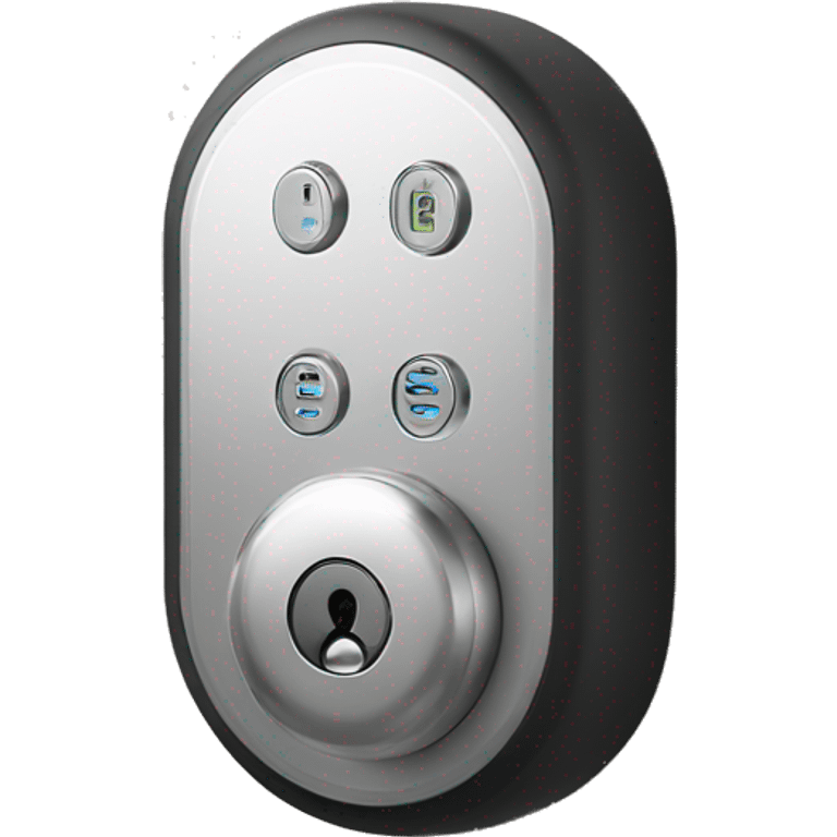 smart lock with code panel emoji