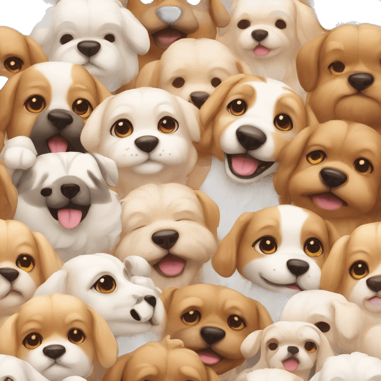 cute kawaii dogs emoji