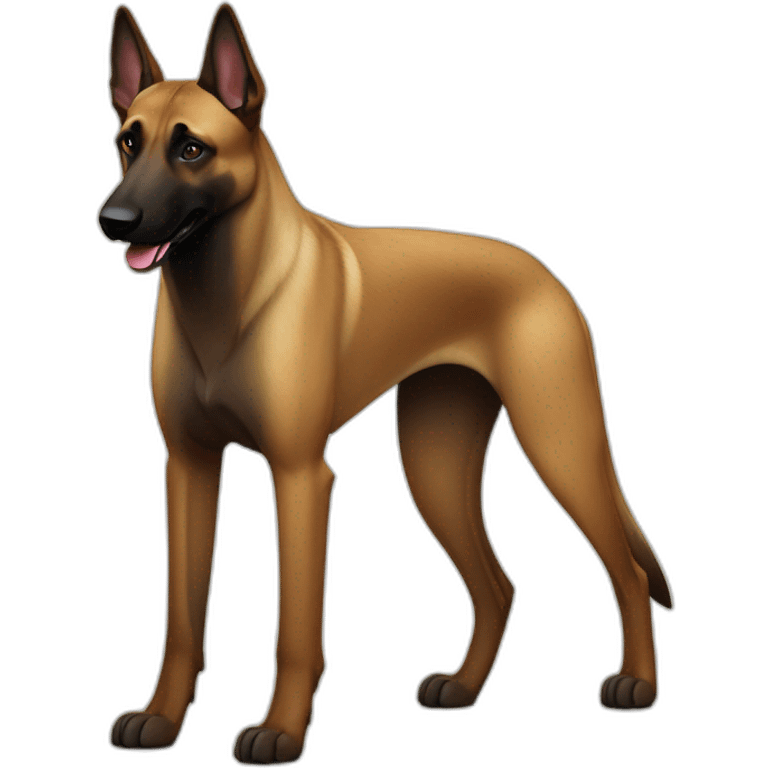 Belgian Malinois Dog Full Body emoji