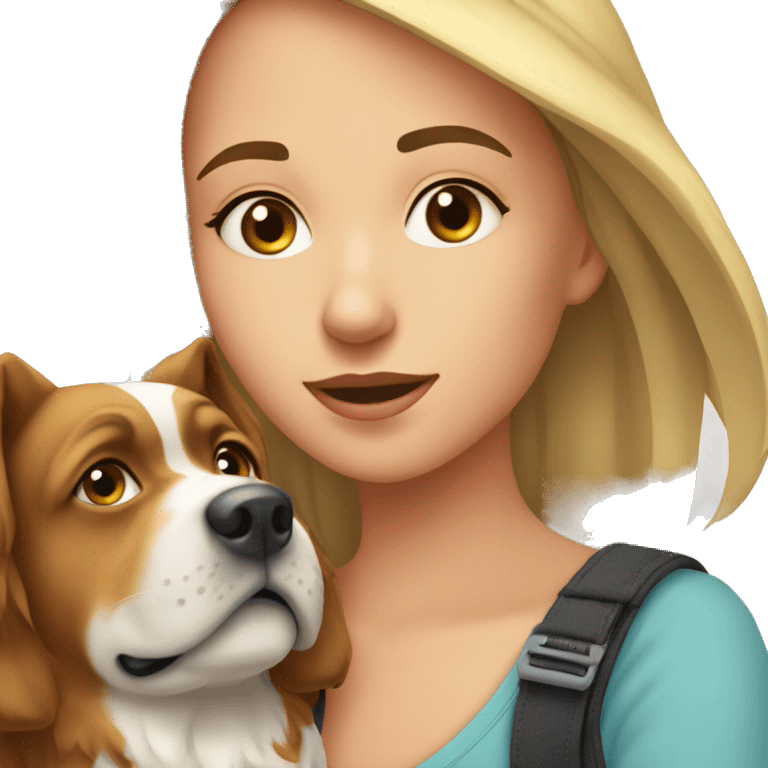 Moi avec mon chien emoji