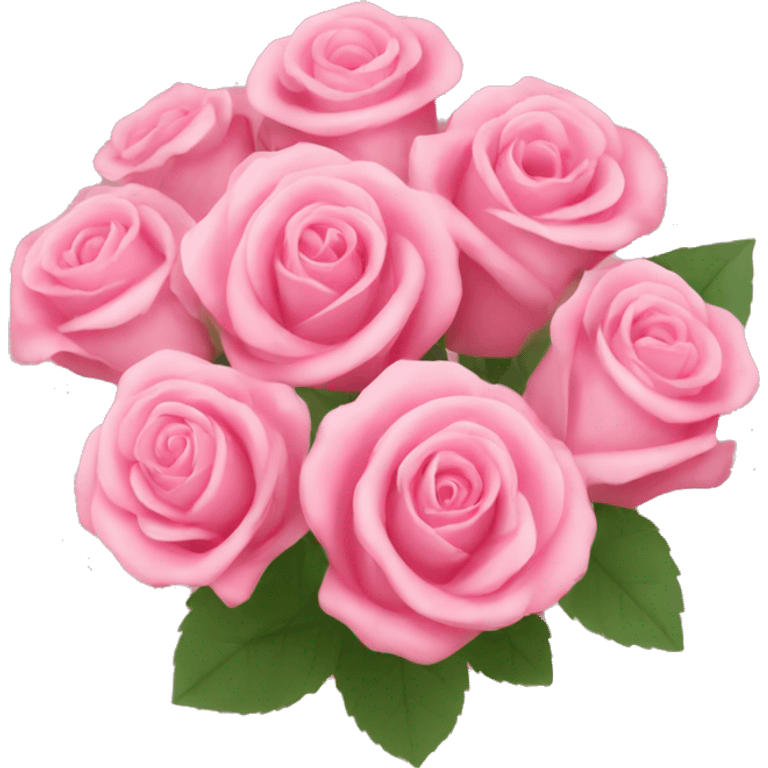 Pink rose bouquet  emoji