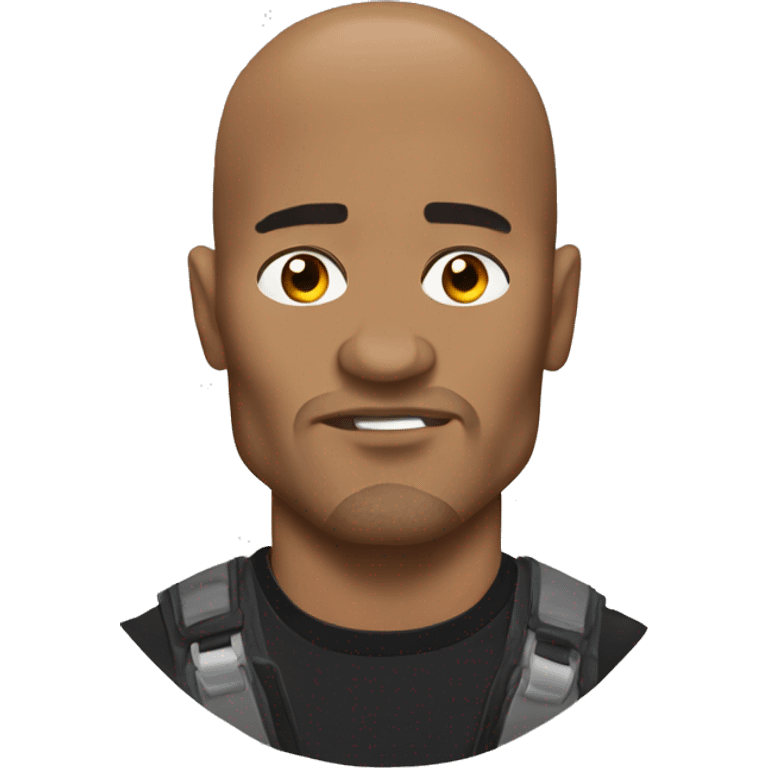 Dwane the rock as a rock emoji