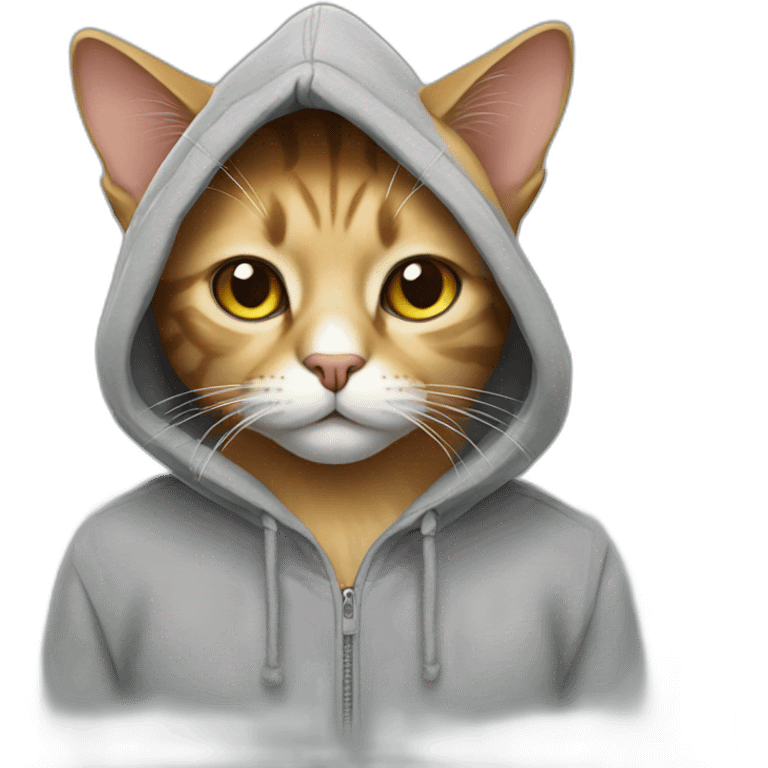 cat with hoodie emoji