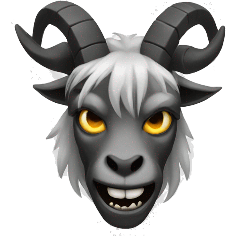 Evil metal goat emoji