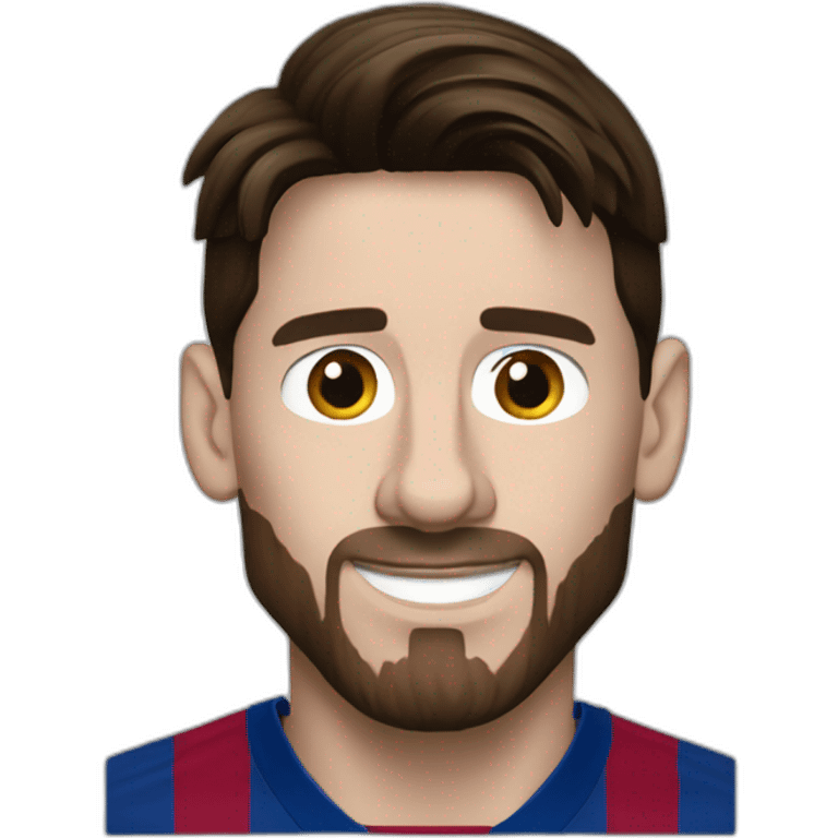 Lionel Messi With barcelona emoji