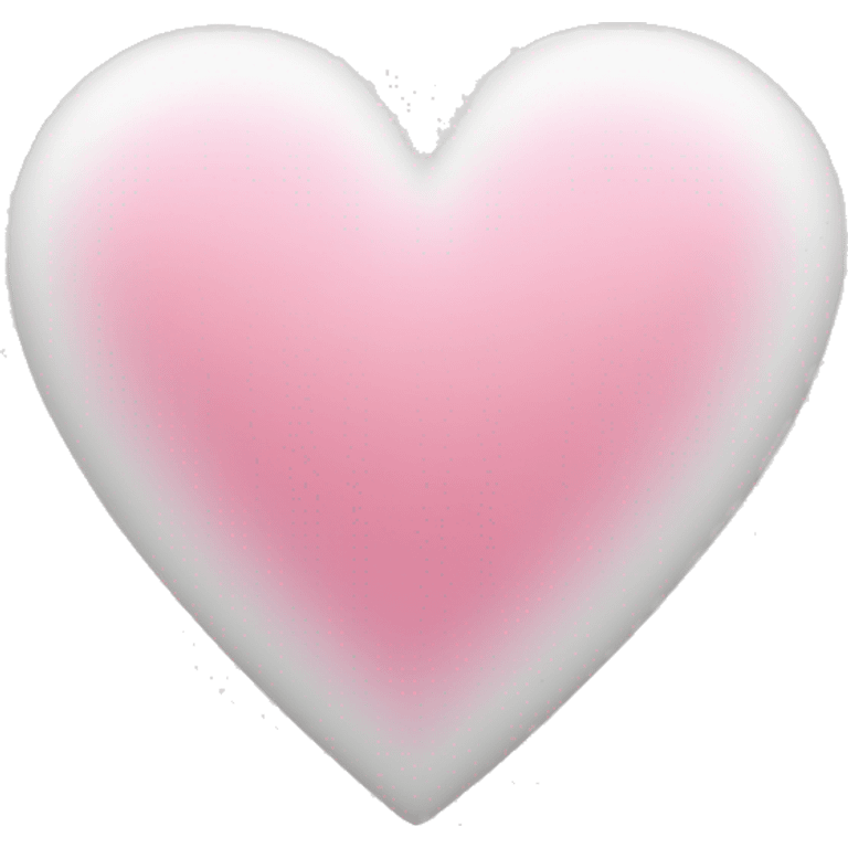 heart white and pink emoji