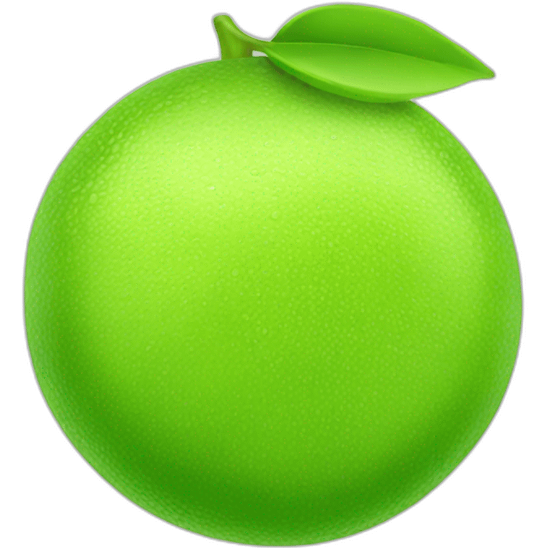 Lime fruit emoji