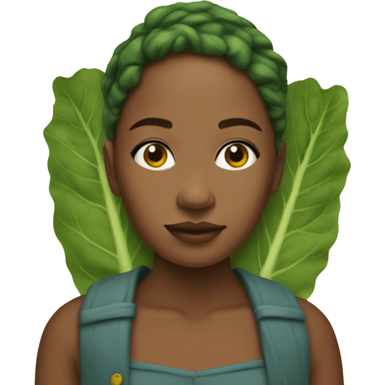 collard girl emoji