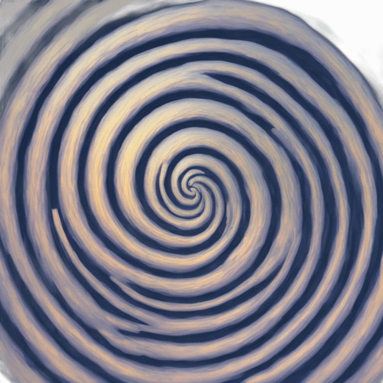 Double spirale translucide et irisée. emoji